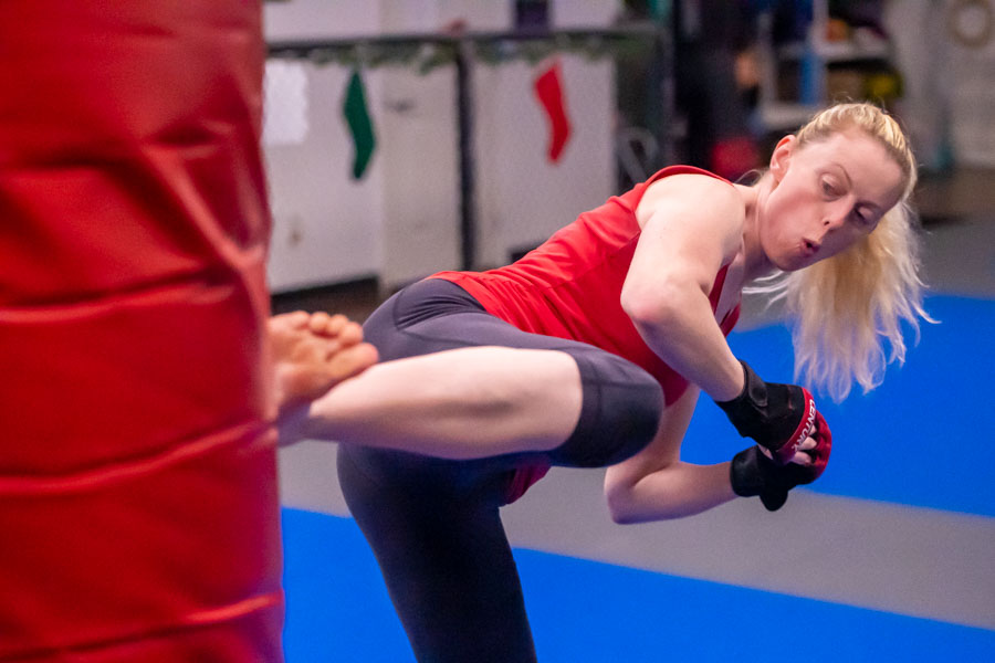 Fitness Kickboxing Class at Warrior Defense